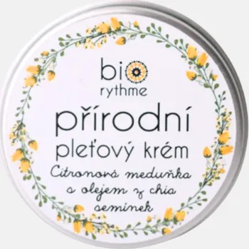 Pleťový krém Biorythme přírodní krém na mastnou pleť Citronová meduňka, bio chia olej