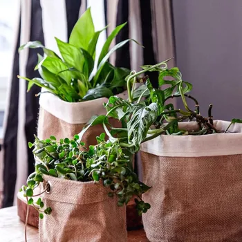 Květináč Yoga Day Jutový květináč