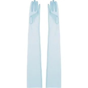 Rukavice Dámské dlouhé rukavice světle modrá