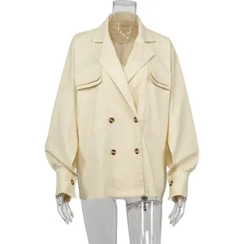 Dámské sako Dámský blejzr P1551 béžova S