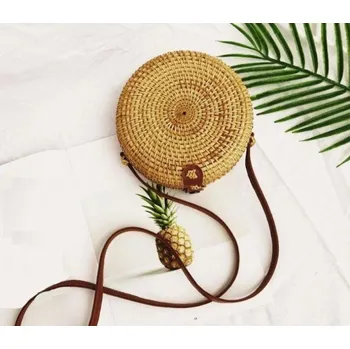 Kabelka Dámská slaměná kabelka M801 4