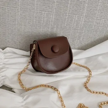 Kabelka Dámská crossbody kabelka M1299 tmavě hnědá