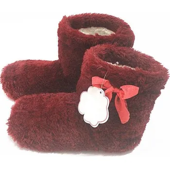 Dámské pantofle Dámské domácí papuče A782 vínová