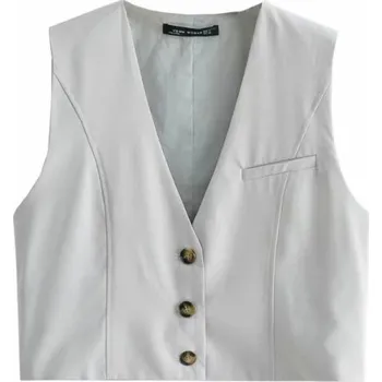 Dámská vesta Dámská vesta P1746 světle šedá M