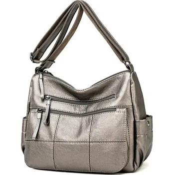 Kabelka Dámská kožená crossbody kabelka M729 bronzová