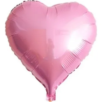 Balónek Balónek ve tvaru srdce růžová