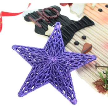 Vánoční dekorace Dekorace vánoční hvězda fialová
