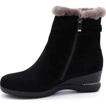 Dámská zimní obuv Dámské stylové zimní polokozačky - Černé 41