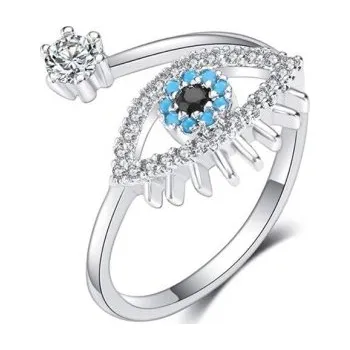 Šperk Dámský prstýnek s okem D2602 stříbrná