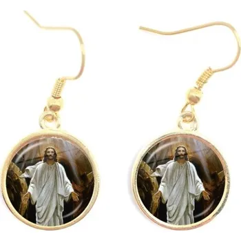 Náušnice Dámské visací náušnice G1276 zlatá 1