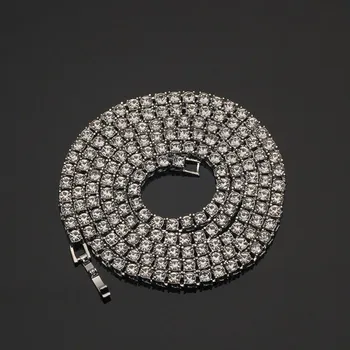 Náhrdelník Dámský náhrdelník se zirkony stříbrná 40 cm