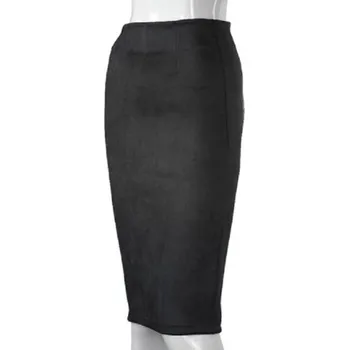 Dámská sukně Dámská úzká sukně s rozpakem vzadu J3107 černá XS