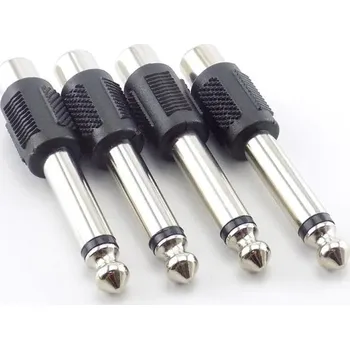 Video redukce Adaptéry RCA jack na jack 6.35mm F/M 4 ks