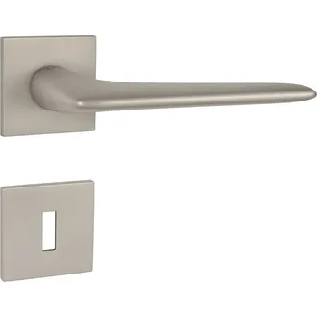 Dveřní kování TI - OPTIMAL - HR 4164Q 5S rozety BBQ, klika/klika NP - Nikl perla (142)