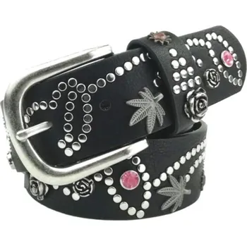 Opasek Dámský kožený pásek L243 černá 95 cm