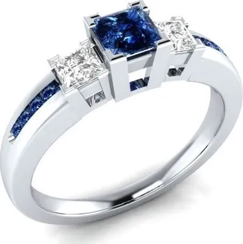 Prsten Dámský prstýnek D1154 tmavě modrá 8