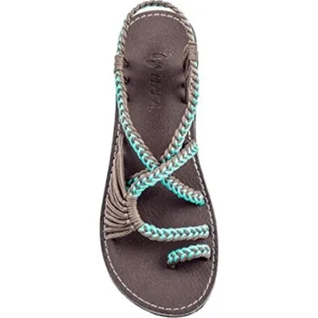 Dámské sandále Dámské plážové sandály hnědá 34