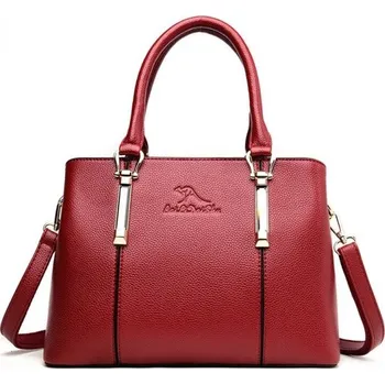 Kabelka Dámská kožená kabelka M1575 vínová