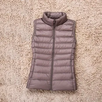 Dámská vesta Dámská péřová vesta A1864 khaki M