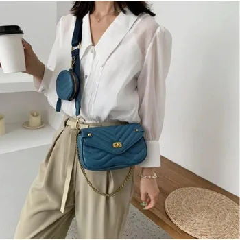 Kabelka Dámská kožená kabelka M1364 tyrkysová