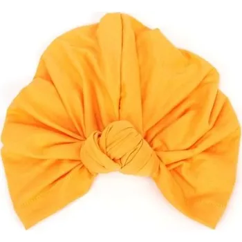 Pokrývka hlavy Dámský turban žlutá