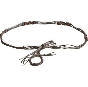 Opasek Dámský pásek s korálky kávová