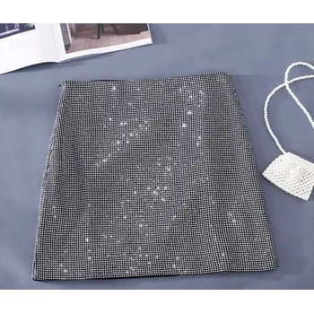 Dámská sukně Dámská mini sukně s kamínky S 1