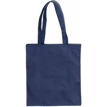 Kabelka Dámská plátěná taška M731 tmavě modrá