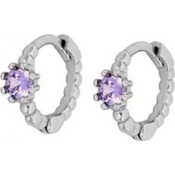 Náušnice Dámské kruhové náušnice H750 stříbrná 4