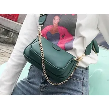 Kabelka Dámská kožená crossbody kabelka M708 tmavě zelená