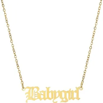 Náhrdelník Dámský náhrdelník s nápisem zlatá