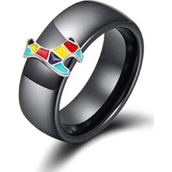 Šperk Dámský prstýnek D1600 černá 7