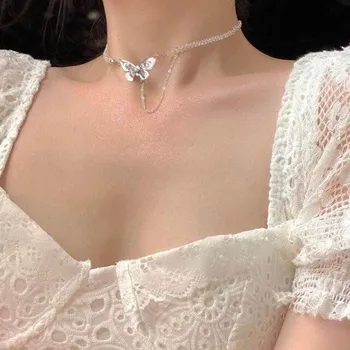 Náhrdelník Dámský náhrdelník s motýlem D57 3