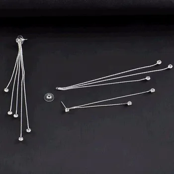 Náušnice Dámské visací náušnice G757 stříbrná