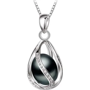 Náhrdelník Dámský náhrdelník s perlou A1454 černá 1