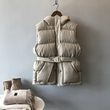 Dámská vesta Dámská prošívaná vesta P1425 khaki M