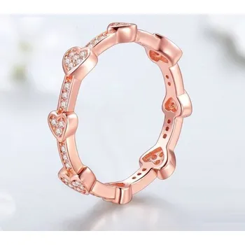 Šperk Dámský prstýnek D1283 starorůžová 6