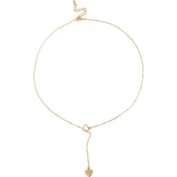 Náhrdelník Dámský náhrdelník se srdcem D340 zlatá