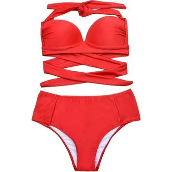 Dámské plavky Dámské bikiny P920 červená XL