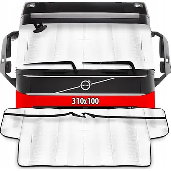 Stínítko do auta Sluneční clona na okno Lampa 240x90 cm pro autobus/TIR/obytný vůz