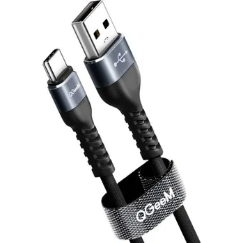 Datový kabel Datový kabel USB na USB-C K443 tmavě šedá 25 cm
