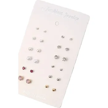 Náušnice Dámské peckové náušnice 12 párů G1489 6