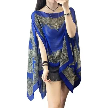 Dámský letní přehoz P357 modrá