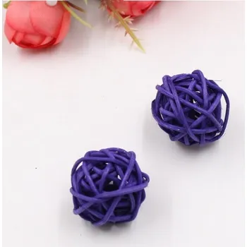 Barevné dekorační míčky - DIY - 10 kusů fialová