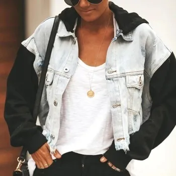 Dámská bunda Dámská džínová bunda P1673 M