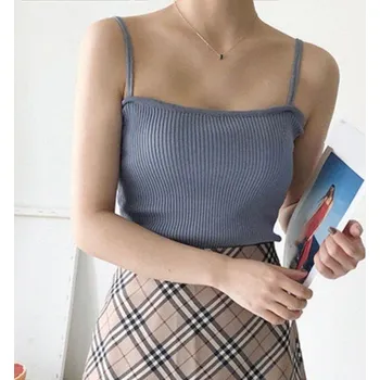 Dámské slim tílko B336 šedá