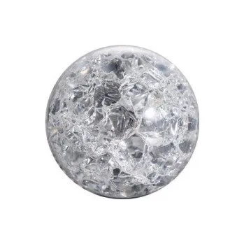 Dekorativní skleněná kulička čirá
