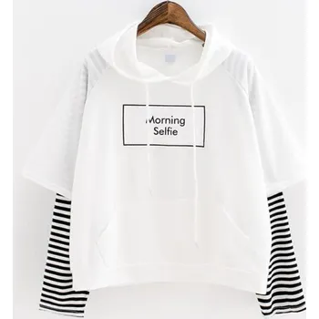 Dámská mikina Dámská mikina s potiskem A16 bílá S