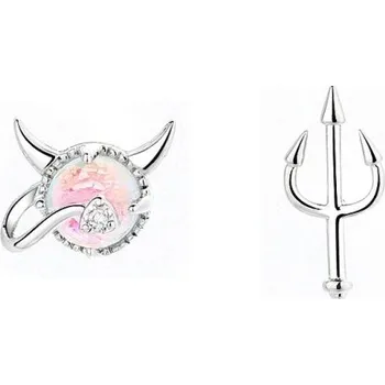 Náušnice Dámské peckové náušnice čert a vidle