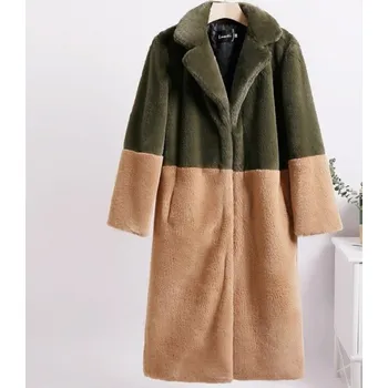 Dámský kabát Dámský kabát z umělé kožešiny P1826 3XL 6